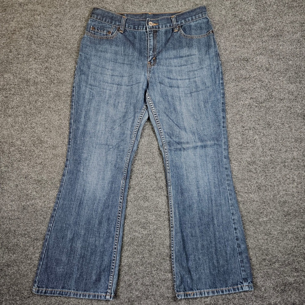 Vintage Levis 515 Boot Cut Lower Rise Jeans Women's 12 PET Medium Wash Blue Y2K